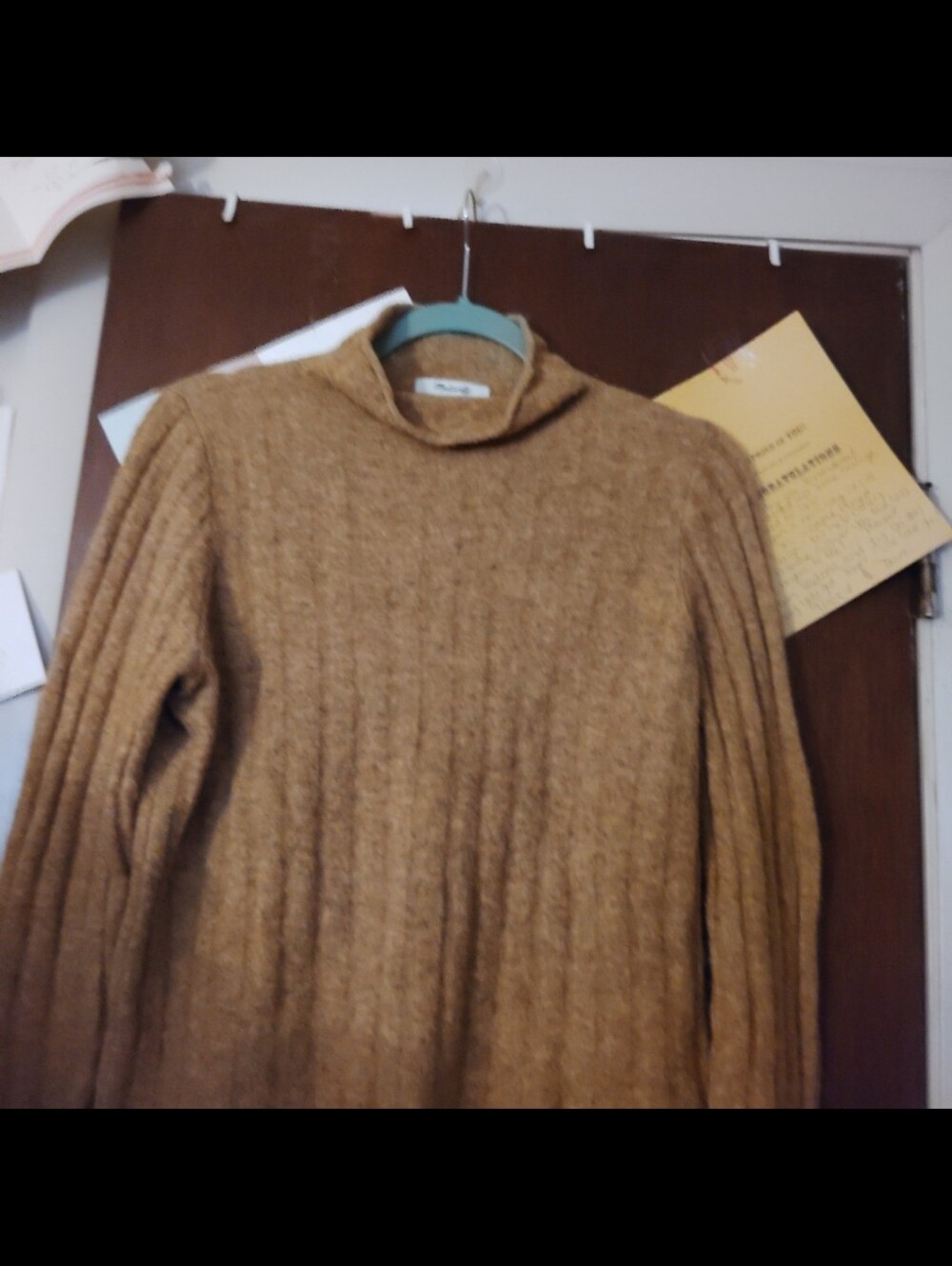 MADEWELL Donegal Evercrest Turtleneck Ribbed Sweater - Medium - Picture 8 of 11
